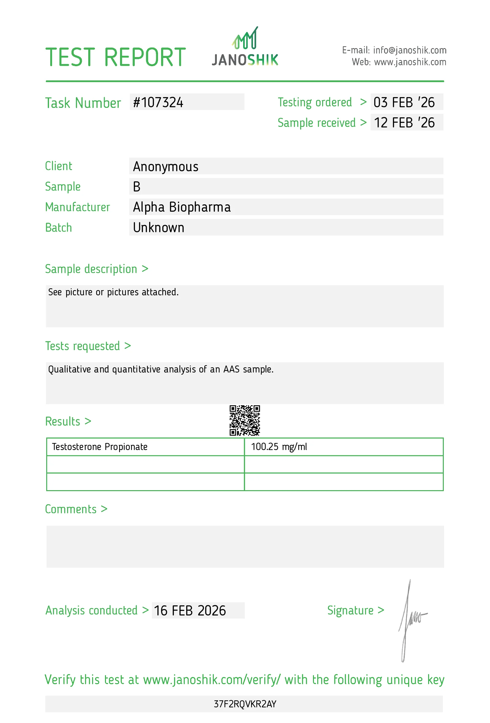 Lab Result