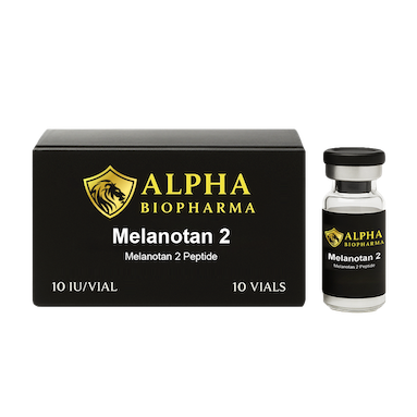 Melanotan kit 10 vials van Alpha BioPharma voorkant