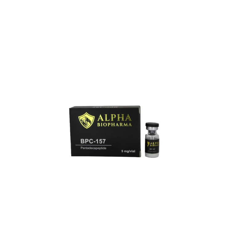 BPC-157 verpakking van Alpha BioPharma vooraanzicht