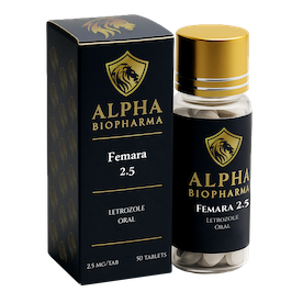 Femara voorkant rechts Femara van Alpha BioPharma voorkant rechts