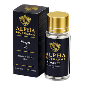 Viagra van Alpha BioPharma voorkant links