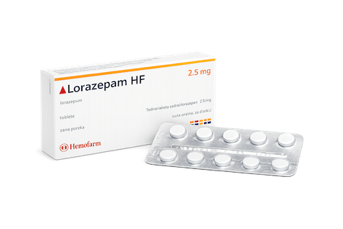 Lorazepam 2,5 mg Hemofarm