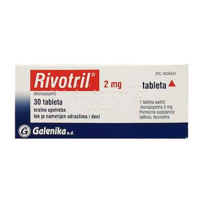 Doosje Rivotril 2 mg van Galenika