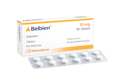 Zolpidem Belbien 10 mg verpakking