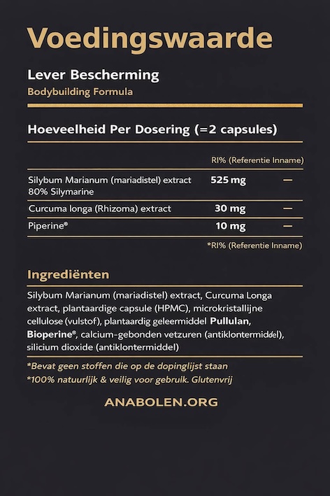 Lever bescherming label met ingredienten
