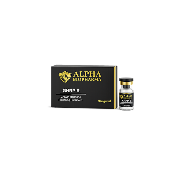 GHRP-6 10 mg peptide van Alpha BioPharma voorkant