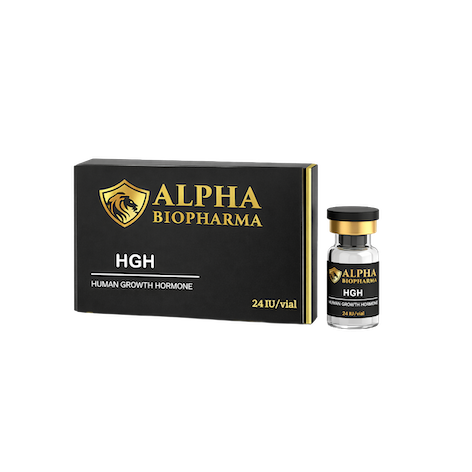 HGH 24 iu 1 vial verpakking van Alpha BioPharma voorkant