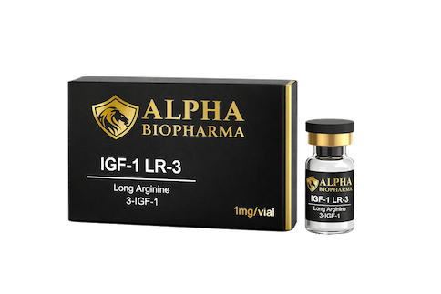 IGF-1 LR-3 1 mg peptide van Alpha BioPharma voorkant