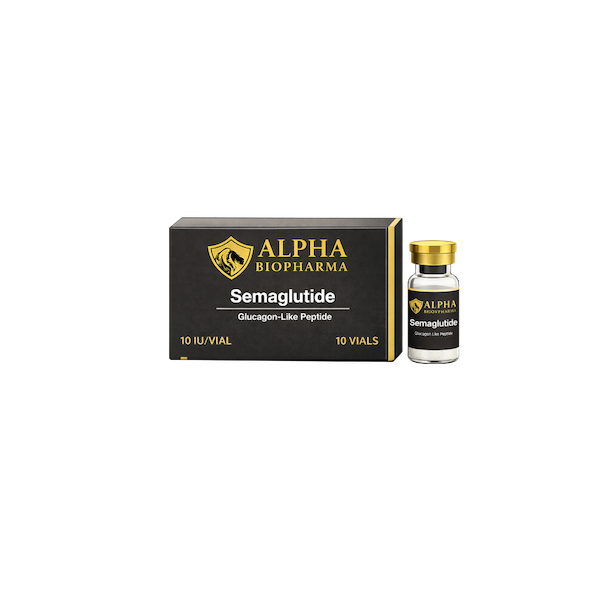Semaglutide 10 mg kit 10 vials peptide van Alpha BioPharma voorkant