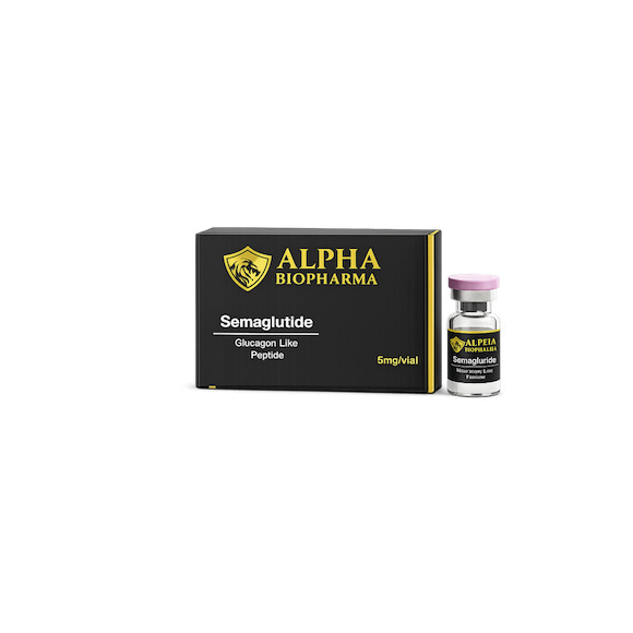 Semaglutide 5 mg peptide van Alpha BioPharma voorkant